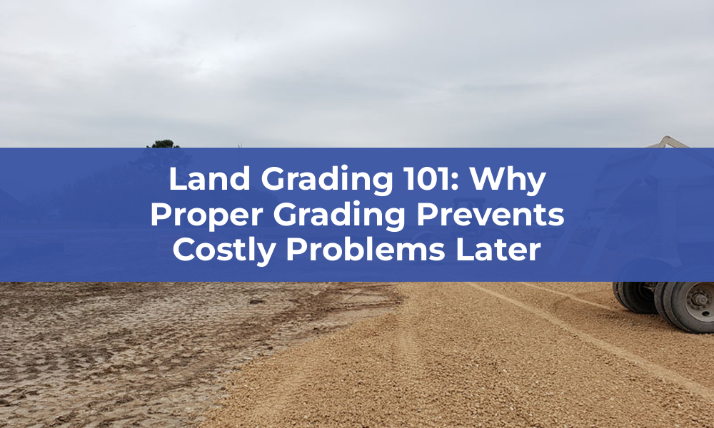Land Grading 101: Why Proper Grading Prevents Costly Problems Later